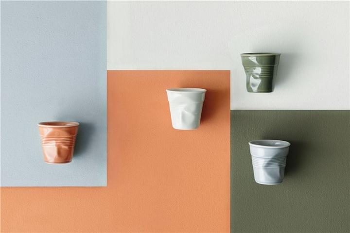 Image du produit Revol Tasse à espresso froissée Terre de Sienne 8cl (80 ml, 1 x)