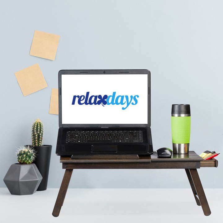 Immagine prodotto Relaxdays Tavolino da letto pieghevole