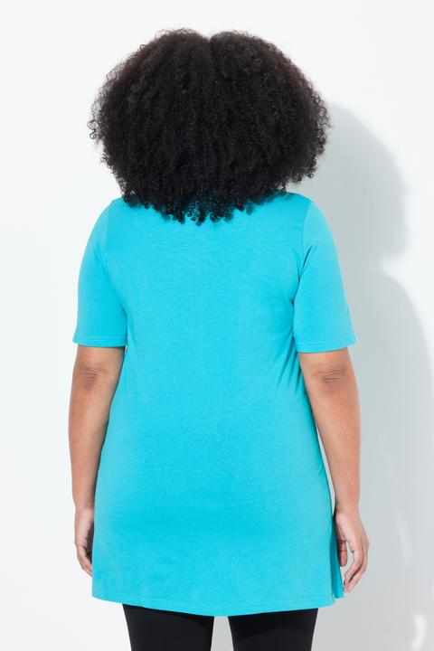 Actual product image Ulla Popken Short Sleeve V-Neck Knit Tunic (46, 48)
