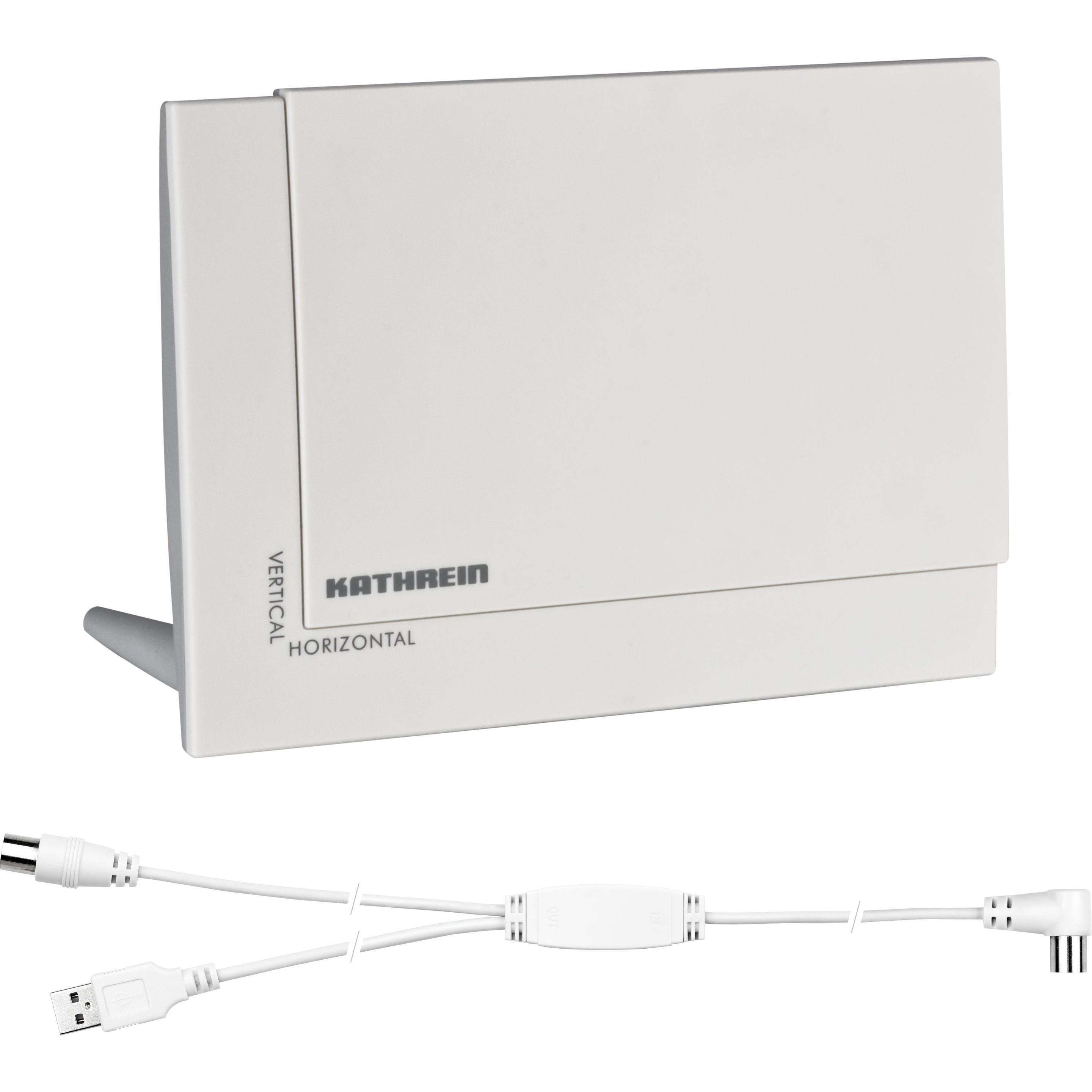 Kathrein BZD 32 (Antenna piatta, DVB-T / -T2), Parabola + Antenna, Bianco