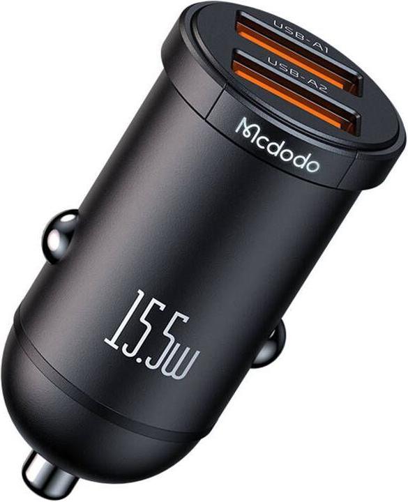 Image du produit Mcdodo CC-2950 chargeur de voiture, 2x USB, 15.5W (noir)