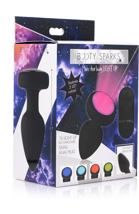 Actual product image XR Brands Silicone Vibrating LED Plug