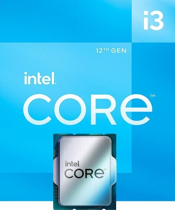 Actual product image Intel Core i3-12100 (LGA 1700, 3.30 GHz, 4 -Core)