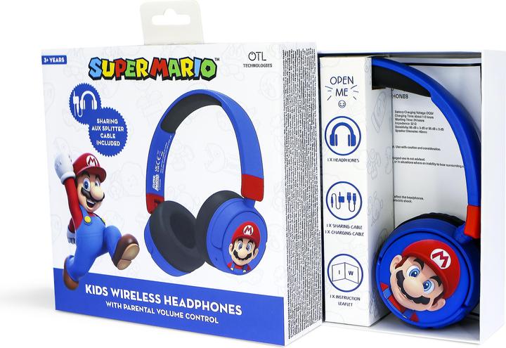 Productafbeelding OTL On-Ear koptelefoon Super Mario Blauw Rood