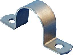 Produktbild NKT Kabelbøjle Nr.12 2 lap huldiameter Ø5,0mm halvhårdt båndstål Varmgalvaniseret - (200 stk.)