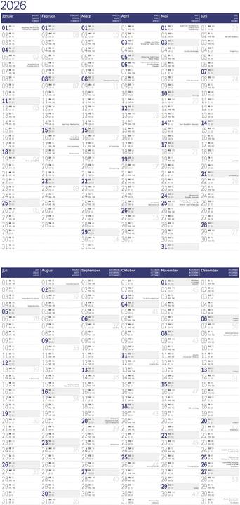 Valori nutrizionali e ingredienti Atempause Kalender 2026 - 30x30 (30 x 30 cm)