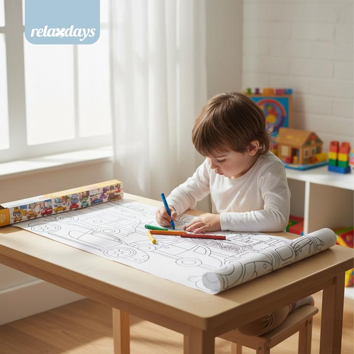 Actual product image Relaxdays 2x colouring roll sheets