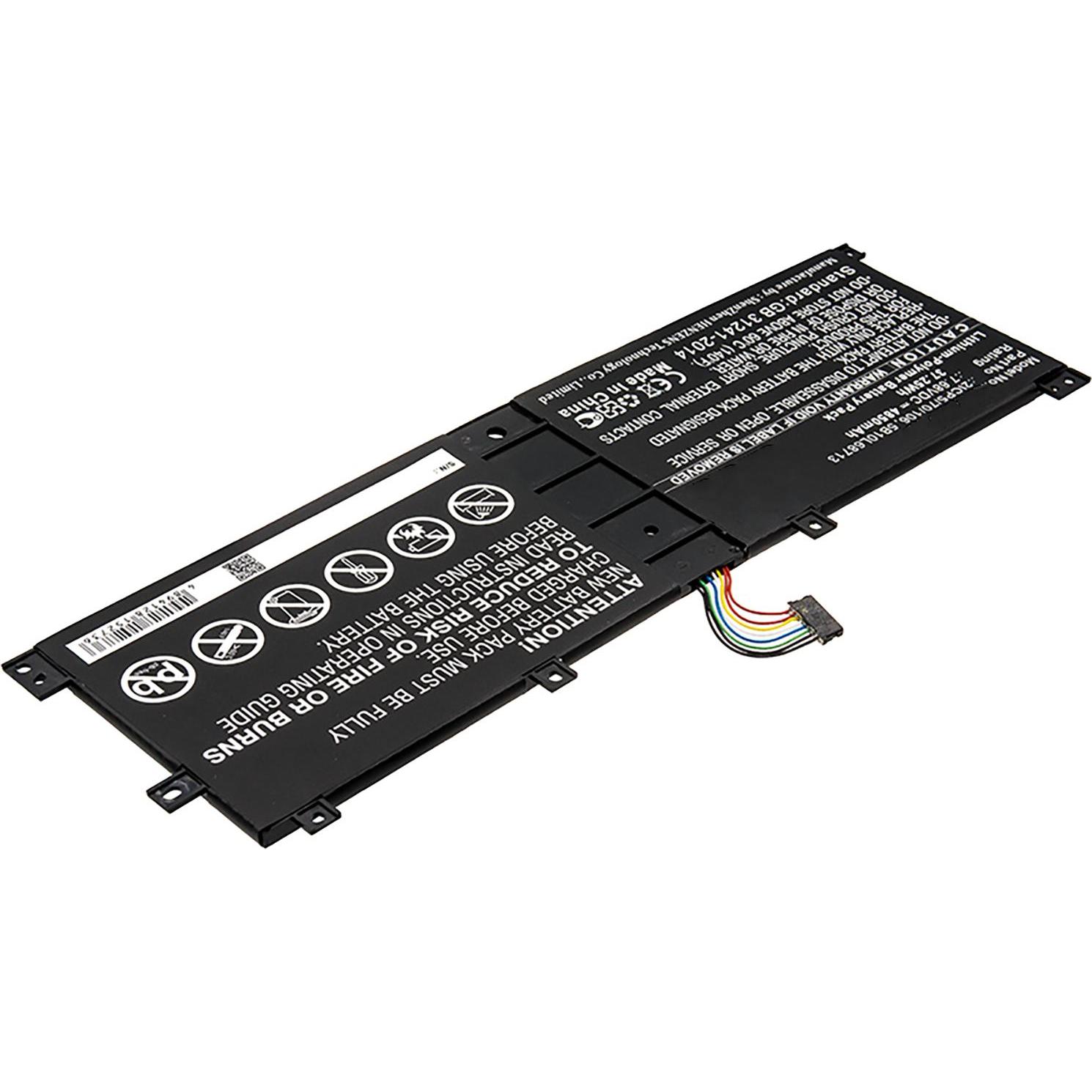 AGI Akku kompatibel mit Lenovo Miix 520 (4850 mAh), Notebook Akku, Schwarz