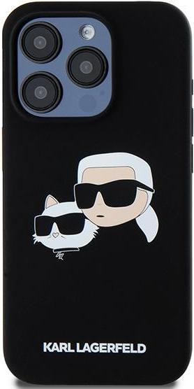 Actual product image Karl Lagerfeld KLHMP15XSKCHPPLK iPhone 15 Pro Max 6.7" czarny/black hardcase Silicone Karl & Choupet (Apple iPhone 15 Pro Max)