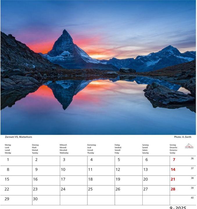Produktbild Matterhorn 2026 (21 x 24 cm)