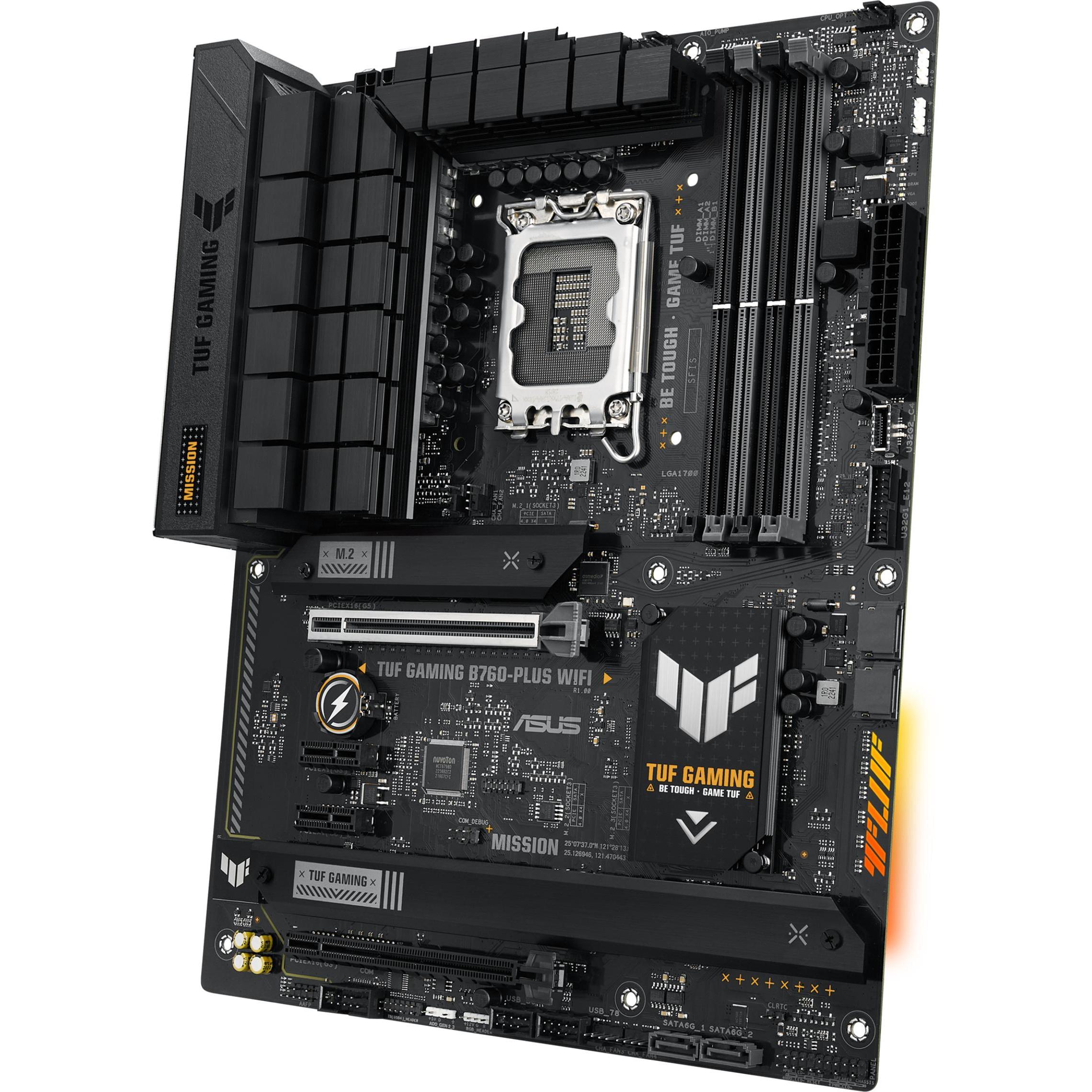 ASUS TUF GAMING B760-PLUS WIFI (LGA 1700, Intel B760, ATX), Mainboard