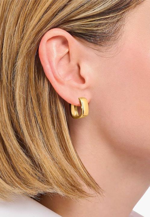 Produktbild Thomas Sabo Creolen klein Natural Beauty vergoldet (Sterling Silber 925 mit 18k Vergoldung)