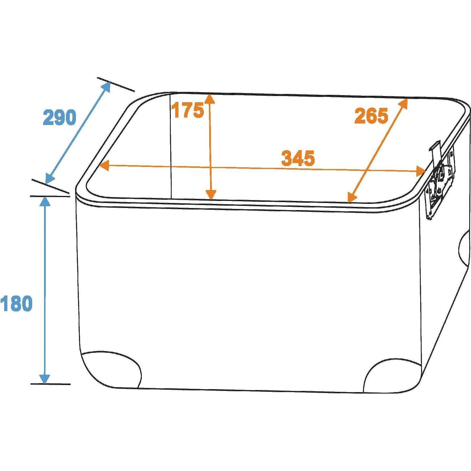 Thumbnail - Roadinger Platten-Case ALU 50/50 abgerundet dunkelblau (Zubehör), Audio Racks + Cases, Blau