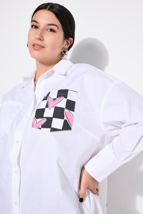 Immagine prodotto Studio Untold Camicia dal taglio squadrato con cuori a quadri sul retro (58)