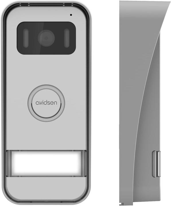 Actual product image Avidsen ELIA video door intercom wired complete set white, aluminium (Cable)