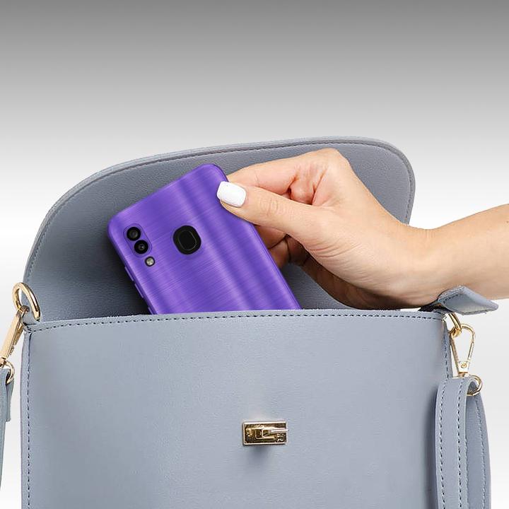 Actual product image Cadorabo Case for Samsung Galaxy A20 / A30 / M10s in TPU Brushed Camera Protector LM160 Style (Samsung Galaxy A20, Samsung Galaxy M10s, TCL A30)