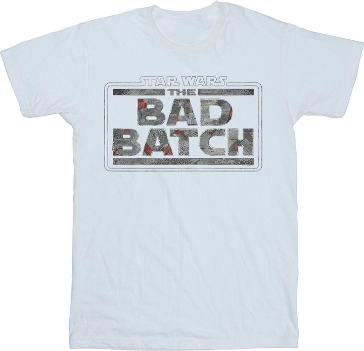 Actual product image Star Wars Mens The Bad Batch Texture Logo T-Shirt (XL)