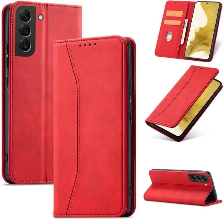 Immagine prodotto Hurtel Custodia Magnet Fancy per Samsung Galaxy S23 Ultra Cover con Flip Stand Wallet Rosso (Samsung Galaxy S23 Ultra)
