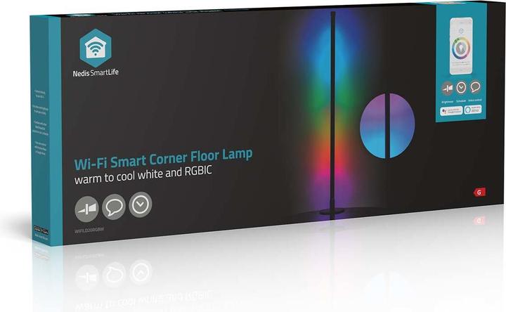 Image du produit Nedis SmartLife Mood lamp Wi-Fi, 10W - Noir (180 lm)