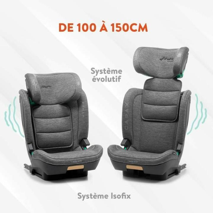Immagine prodotto Babyauto Seggiolino auto capax i -size - con isofix - da 15 a 36 kg - da 4 a 12 anni - poggiatesta regolabile (Seggiolino per bambini, ECE R129/i-Size Standard)