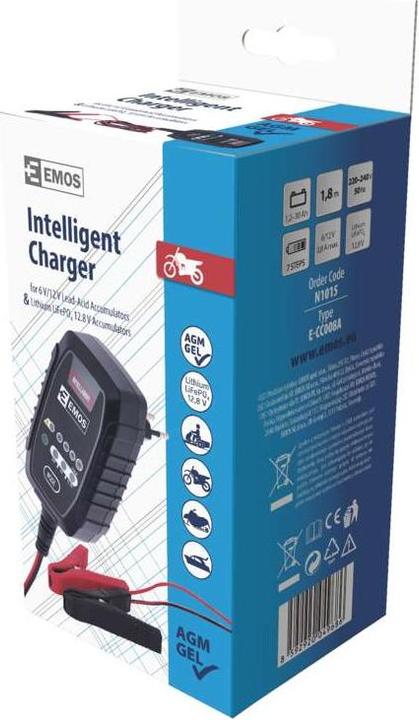 Produktbild Emos Autobatterieladegerät /12V 0,8A (12V, 6V, 0.80 A)