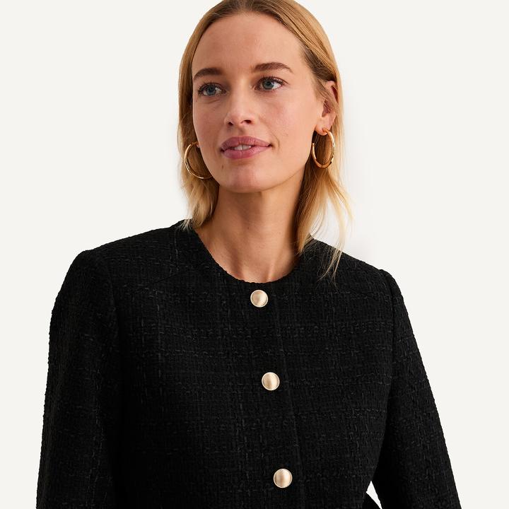 Produktbild Anne Weyburn Kurze Tweedjacke mit gerader Schnittform (42)