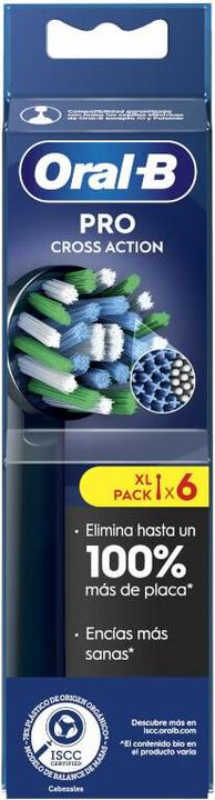 Actual product image Oral-B CrossAction Replacement Brush Heads, Black, 6-Count (6x)