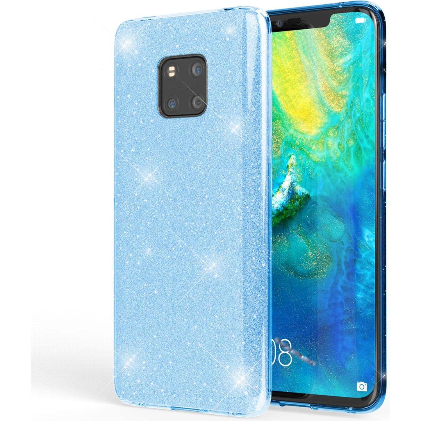 Nalia Glitter Handyhülle (Huawei Mate 20 Pro), Smartphone Hülle, Türkis