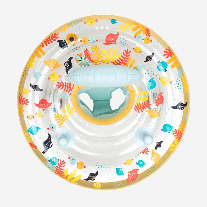 Image du produit Nabaiji Bouée siège de piscine avec poignées Bébé 7-15kg - allfish jaune