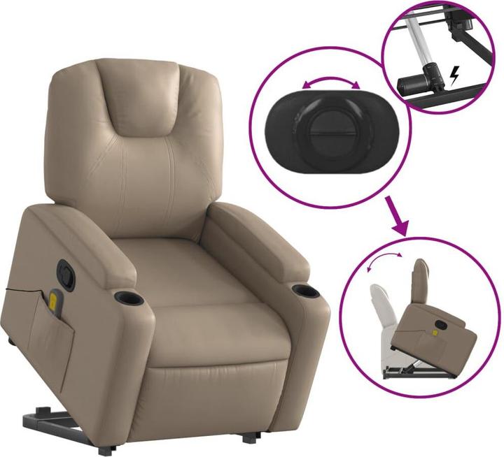 Image du produit vidaXL Massagesessel mit Aufstehhilfe