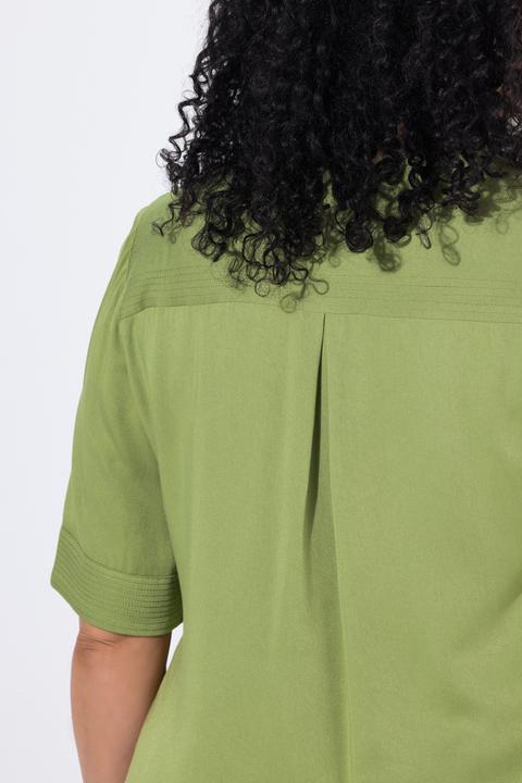 Image du produit Ulla Popken Blouse, tombé fluide, manches courtes (42, 44)