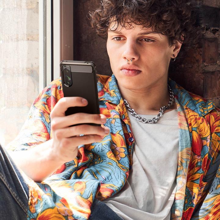 Produktbild Spigen Rugged Armor Sony Xperia 5 Iv Matte Black (Sony Xperia 5 IV)