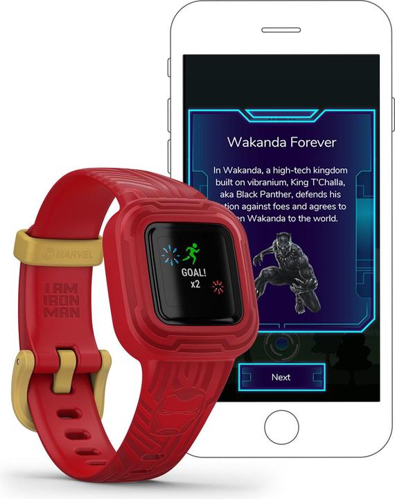 Produktbild Garmin Vivofit jr. 3 Marvel Iron Man (20 mm)