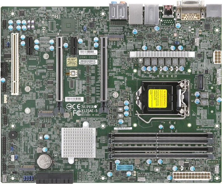 Actual product image Supermicro Server MB Super Micro MBD-X12SAE-5-B LGA 1200/ATX/2xLAN (LGA 1200, Intel W580, ATX)