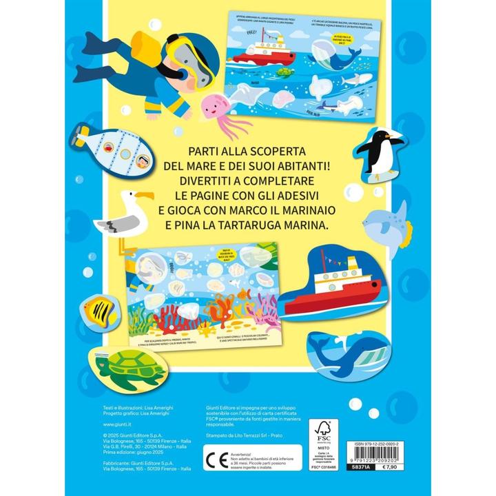 Produktbild Io Coloro Con Gli Stickers. Il Mare