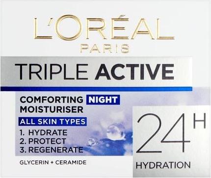 Image du produit L'Oréal Paris Soin hydratant de nuit triple actif 50ml (Crème pour le corps, 50 ml)