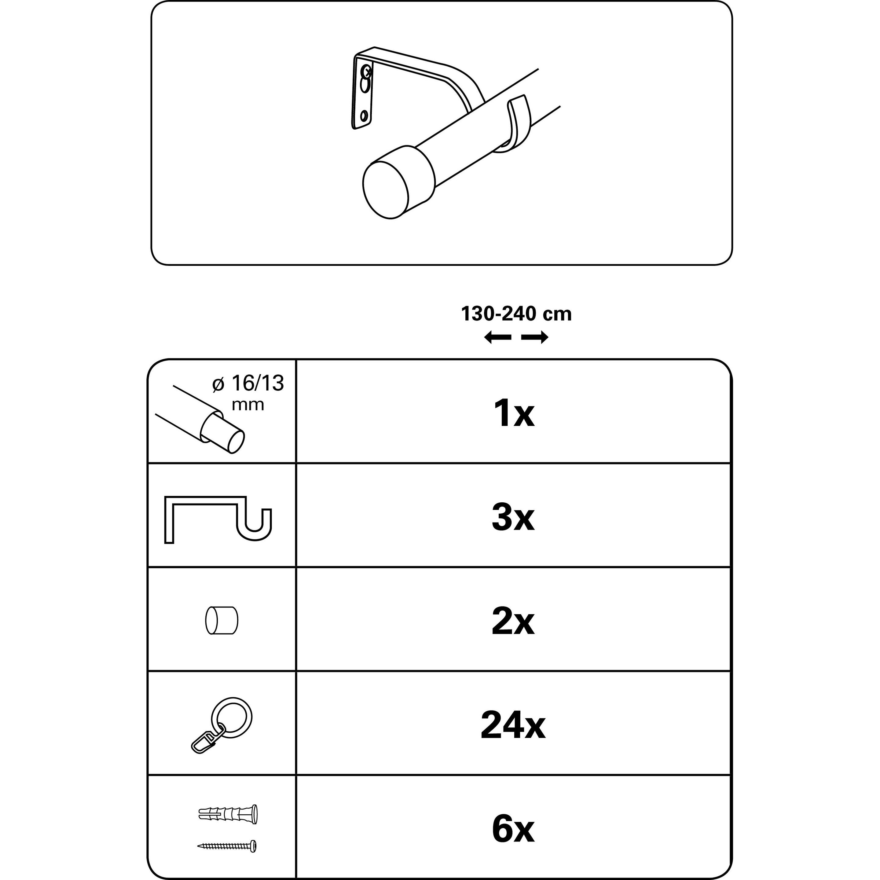 Thumbnail - Gardinia, Vorhang Zubehör, Cap