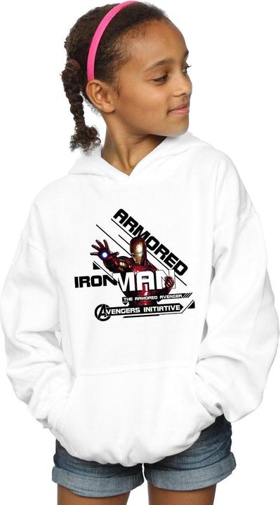 Immagine prodotto Avengers Iron Man Armoured Avenger Felpa con Cappuccio Ragazze (128)