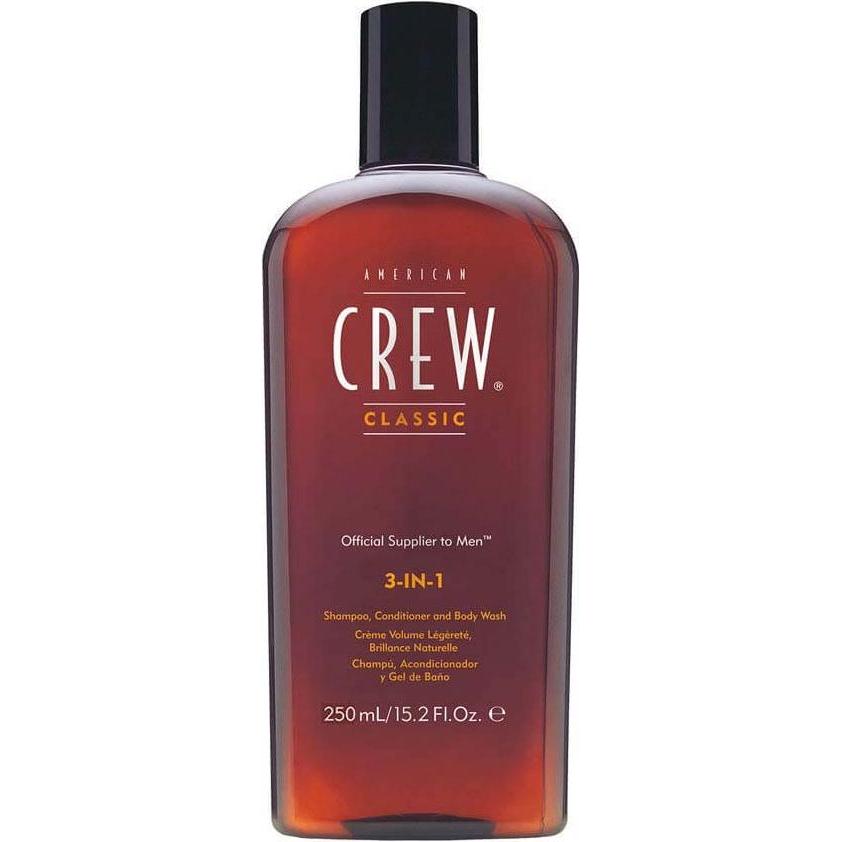 American Crew, Shampoo, Classic 3 in 1 (250 ml, Flüssiges Shampoo)