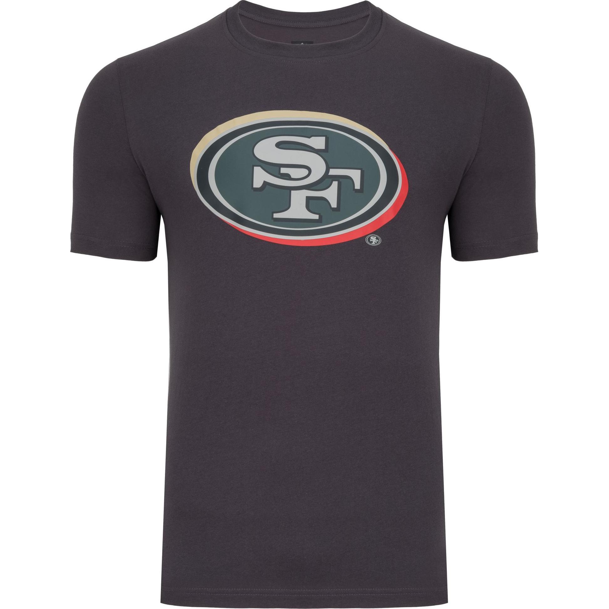 New Era, Herren, Shirt, Shirt - NFL DRAFT San Francisco 49ers graphite - L, Grau, (L)