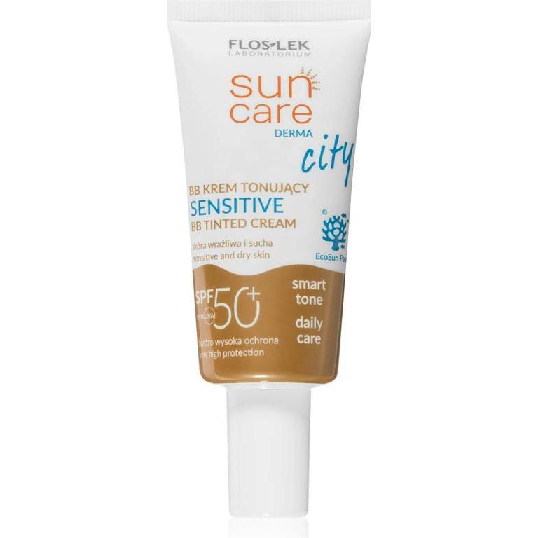 Floslek , Bb + Cc Creme, Sun Care Derma City Bb Creme -Toning Empfindlicher Spf 50+, 30 Ml (30 Ml)