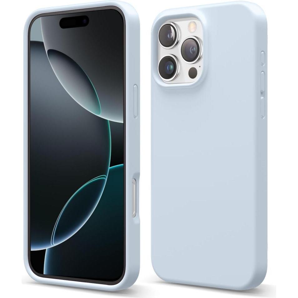 Screenguard Liquid Silicone Case (Apple iPhone 16 Pro), Smartphone Hülle, Blau