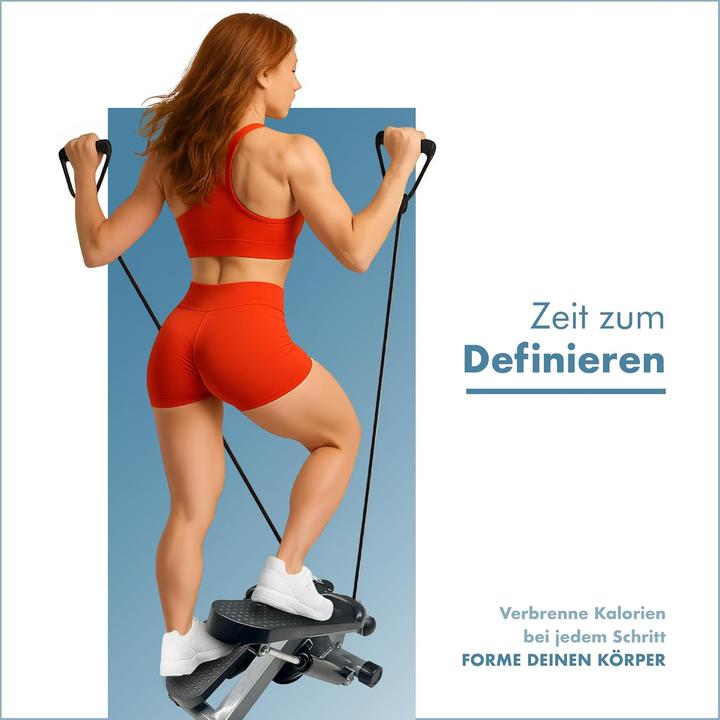 Produktbild Portentum Mini Stepper mit Widerstandsbändern & LCD-Display