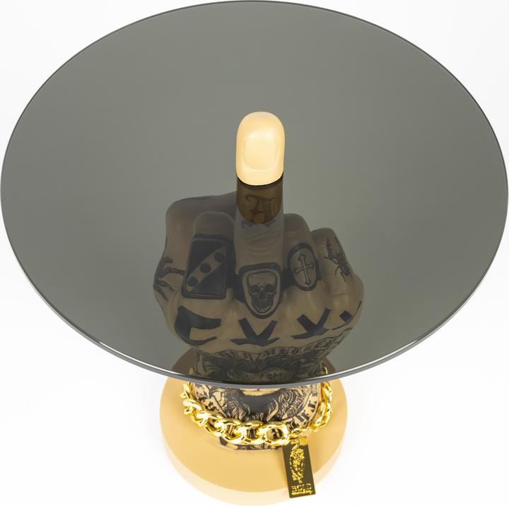 Actual product image Bold Monkey Fother Mucker side table lion