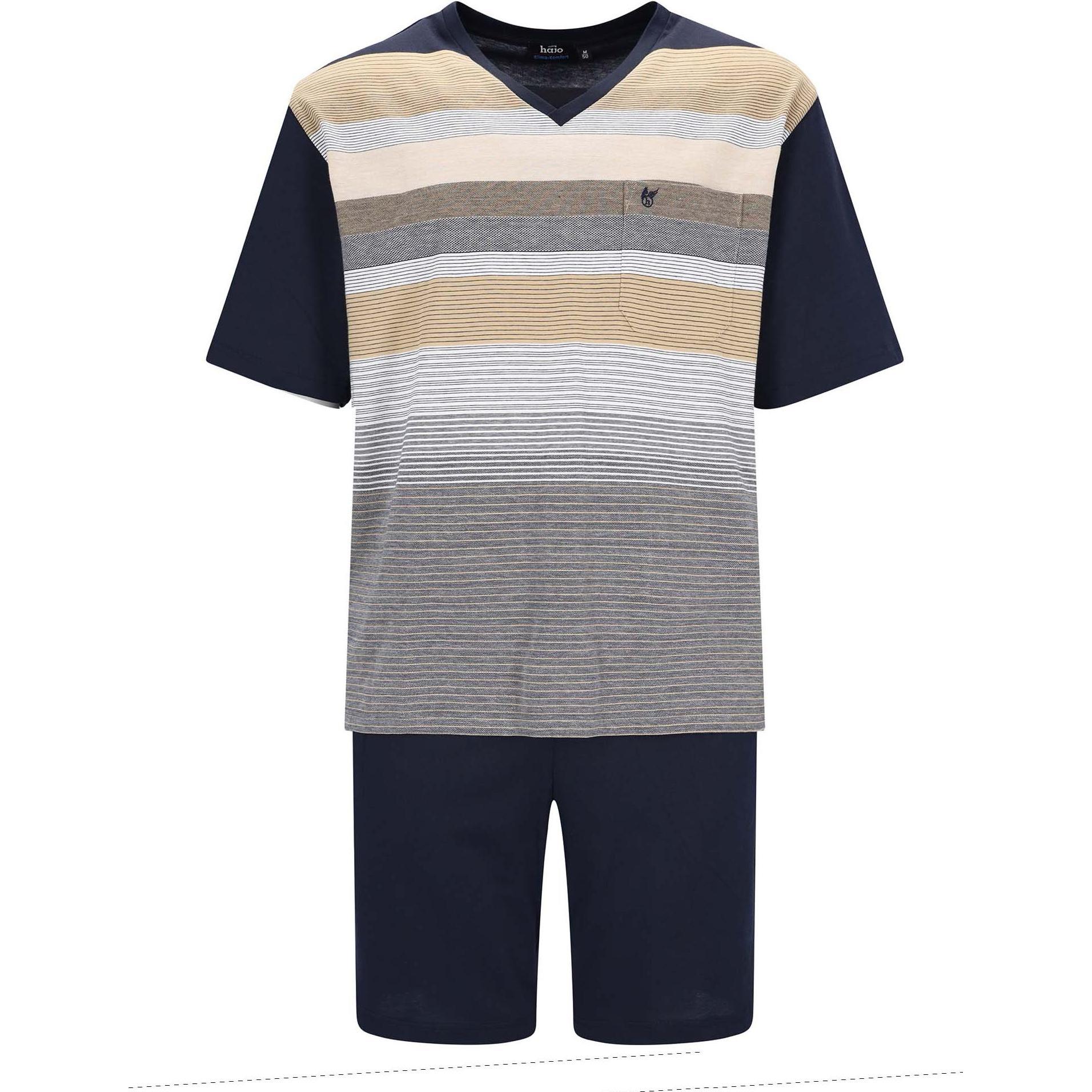 Hajo, Herren, Pyjama, Schlafanzug Klima Komfort, Mehrfarbig, (M)