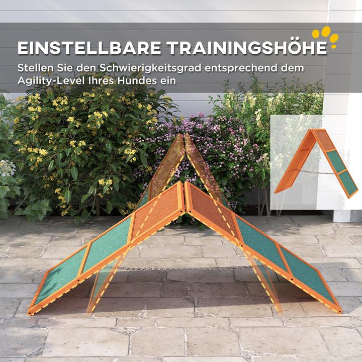 Immagine prodotto PawHut Hunde Agility Steg Tannenholz Orange (Destrezza)