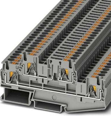 Actual product image Phoenix Contact PTTB 4-TG 3211909 Disconnect terminal block Number of poles: 2 0.20 mm² 4 mm² Grey 50 pcs.