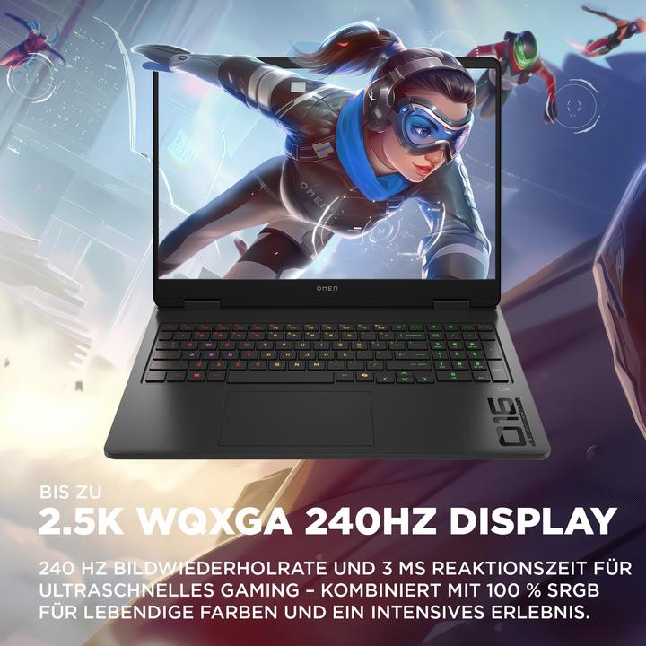 Produktbild HP Omen 16-am0073ng RTX 5060 (16", Intel Core i7-14650HX, 16 GB, 1000 GB, DE)