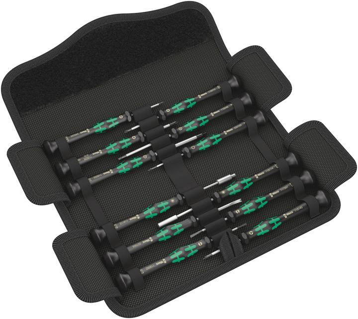 Actual product image Wera Kraftform Micro 12 Electronics 1 (Slotted screws, Torx Plus, Allen screw, Torx (TX), Phillipps cross recess (PH))