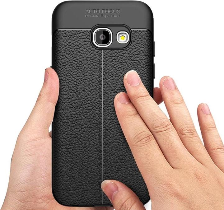 Produktbild König Design Handyhülle für Samsung Galaxy A3 (2017) Schutztasche Wallet Cover 360 Case Rot (Samsung Galaxy A3 (2017))